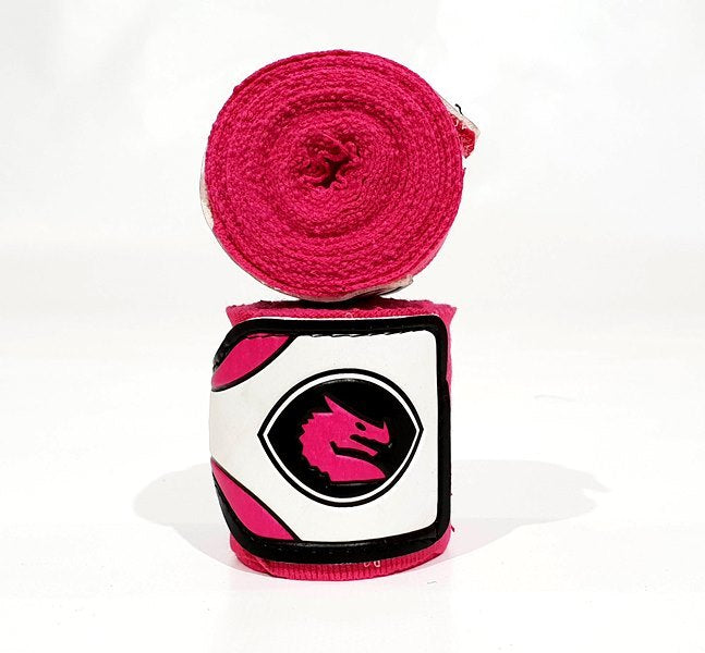Morgan Mexican Elastic Short Boxing Hand Wraps 2.75m Pair - Pink
