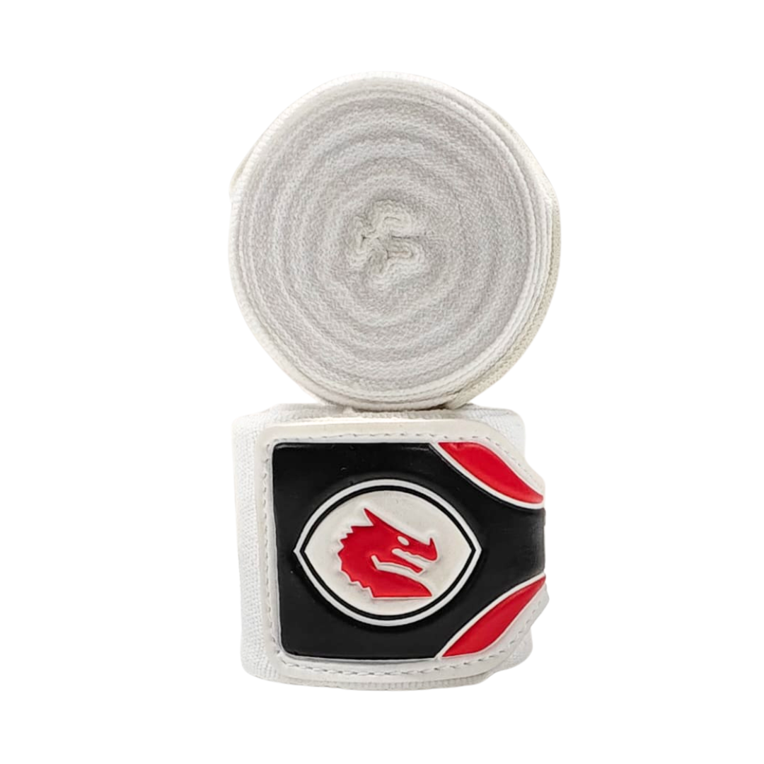 Morgan Mexican Elastic Boxing Hand Wraps 4m Pair - White