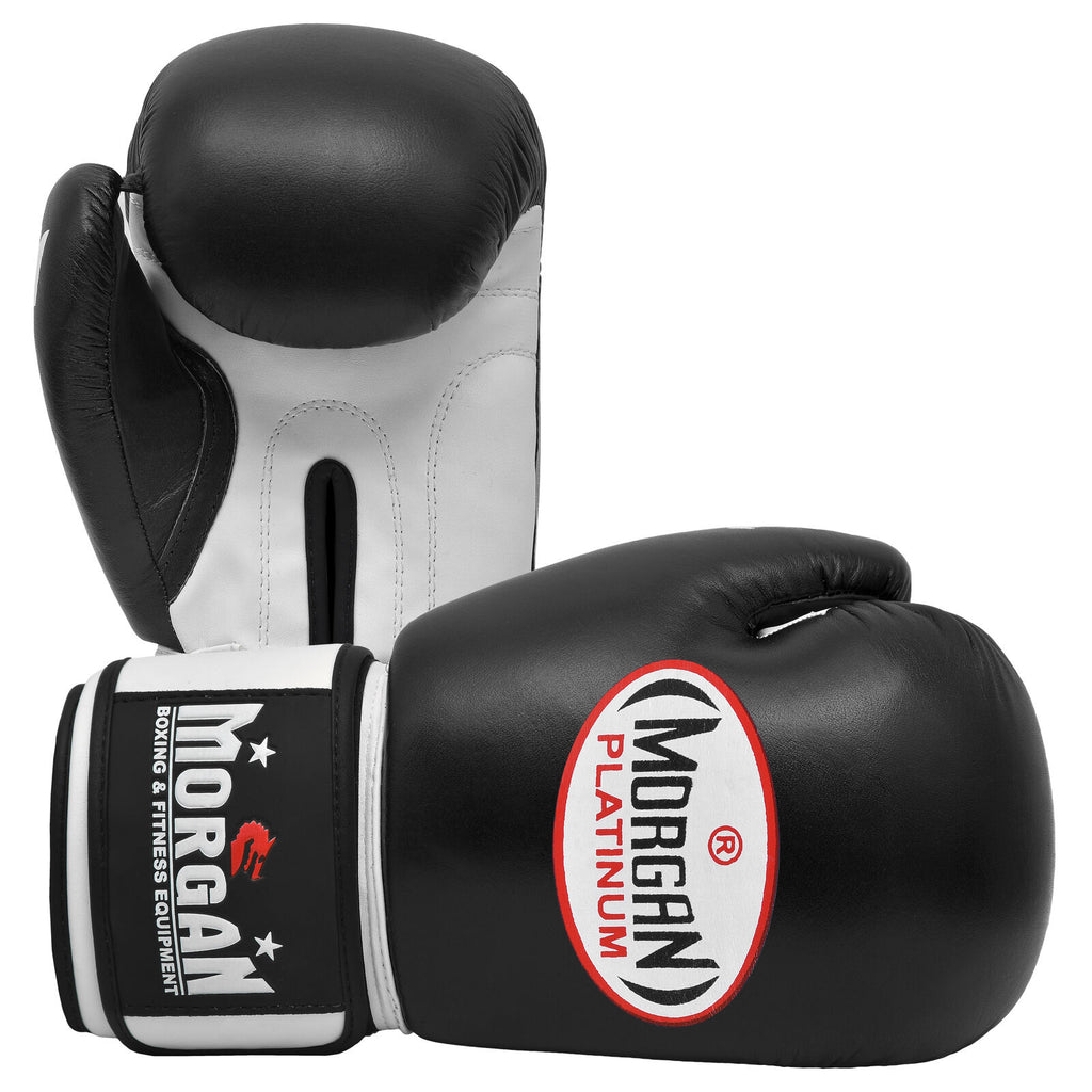Morgan Sports V2 Platinum Leather Sparring Gloves