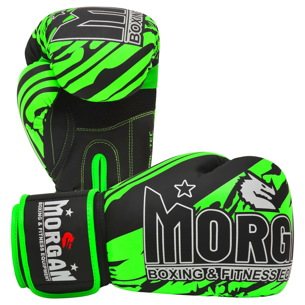 Morgan Sports Bkk Ready Boxing & Muay Thai Gloves 8oz - Green