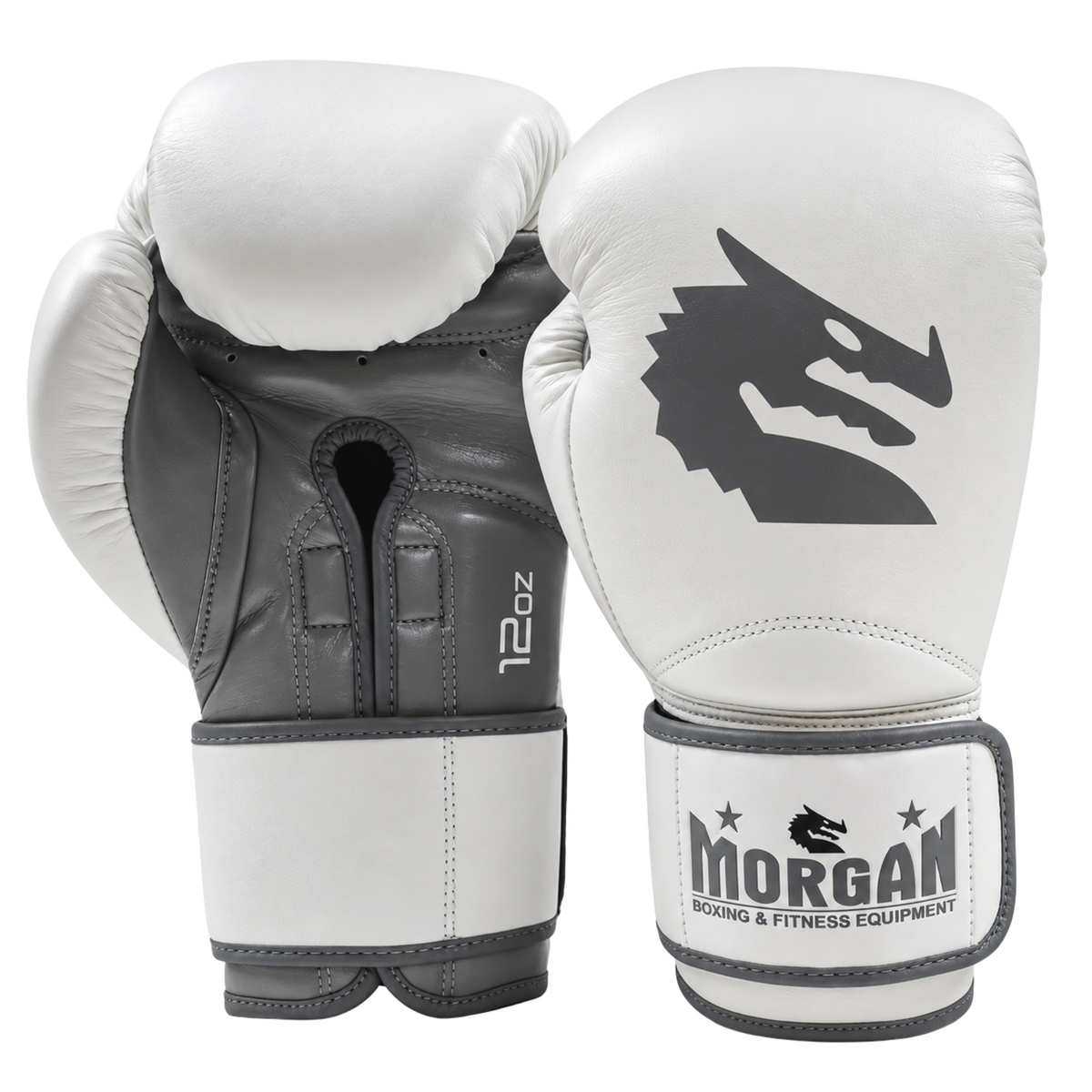 Morgan White Knight Boxing Gloves 14oz