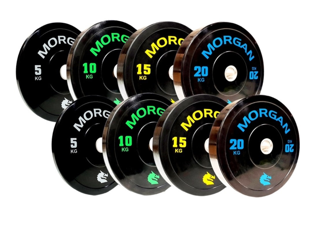 100KG MORGAN OLYMPIC BUMPER PLATE PACK