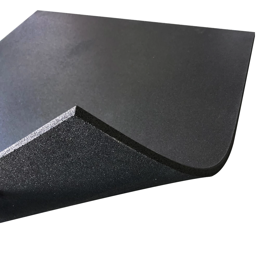 MORGAN COMMERCIAL GRADE RUBBER FLOOR TILES | BLACK (1m x 1m x 15mm)