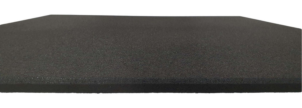 MORGAN COMMERCIAL GRADE RUBBER FLOOR TILES | BLACK (1m x 1m x 15mm)