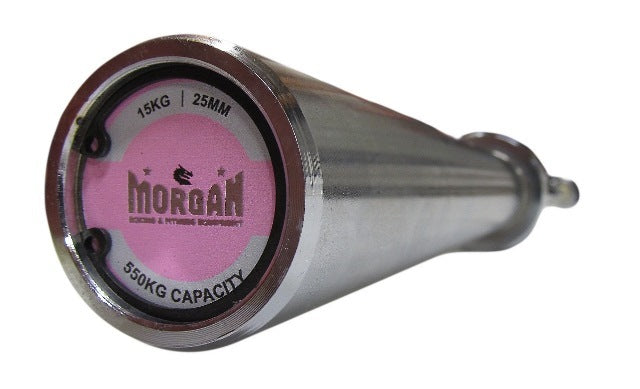MORGAN 15KG HARDEN CHROME OLYMPIC BARBELL - 550KG LOAD CAPACITY
