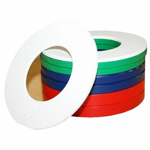 MORGAN FRACTIONAL PLATE SET (0.25kg-0.5kg-0.75kg-1.00kg pairs = 5kg total weight)