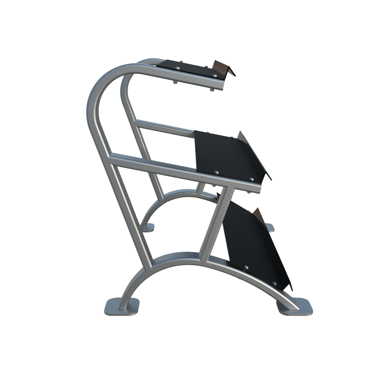 MORGAN 3 TIER RUBBER HEX DUMBBELL RACK