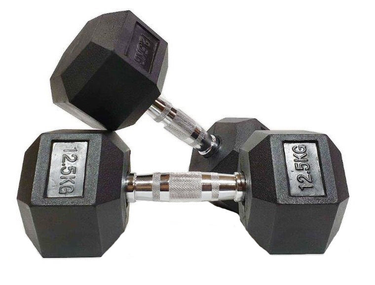 MORGAN HEX DUMBBELLS - PAIR [12.5kg]