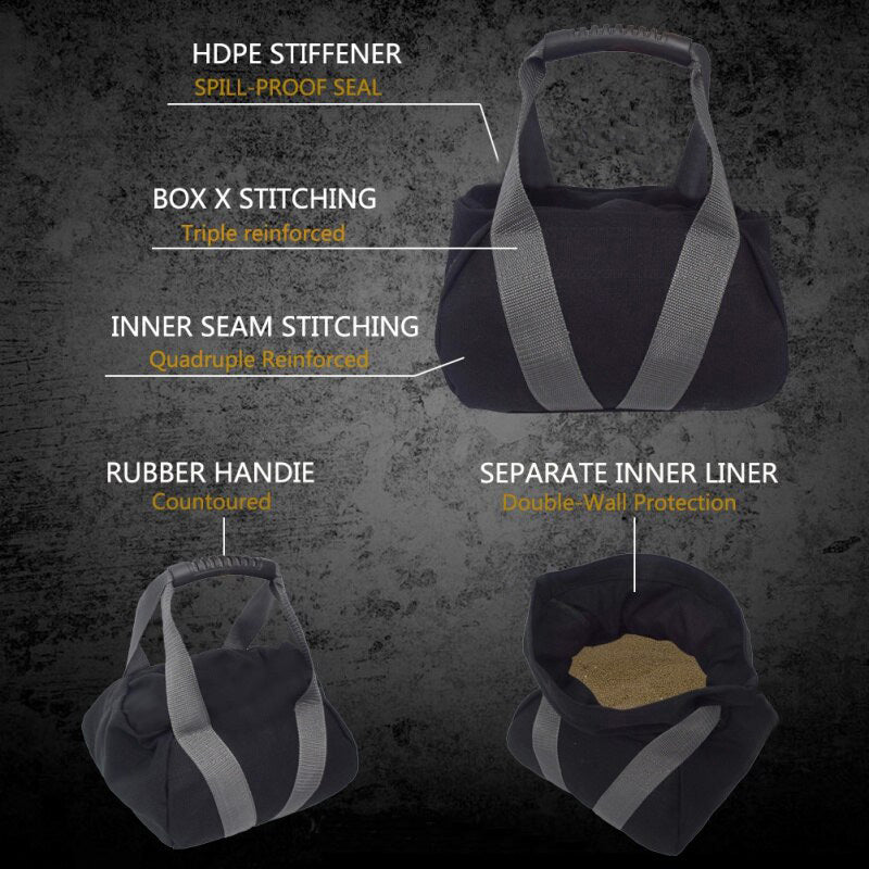 MORGAN PORTABLE SAND KETTLEBELL (10kg-15kg-20kg) [15kg]