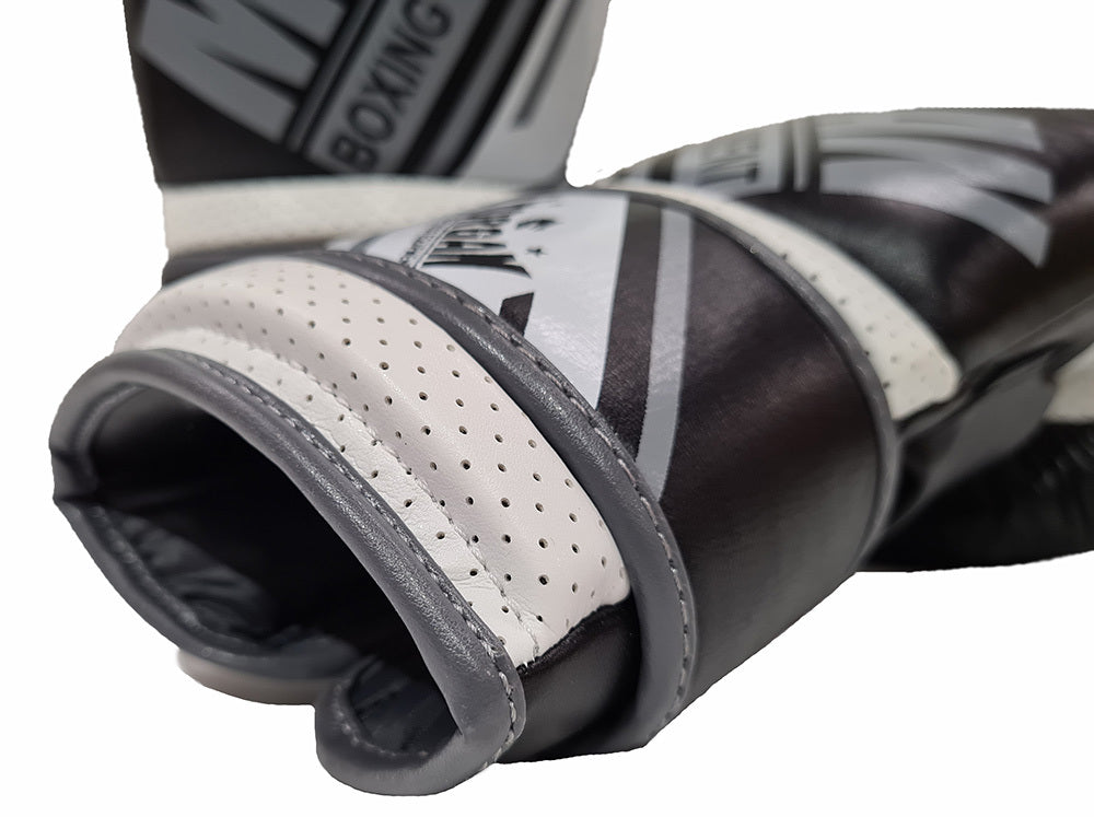 Morgan Aventus Leather Curved Bag Mitts Extra Large - Black