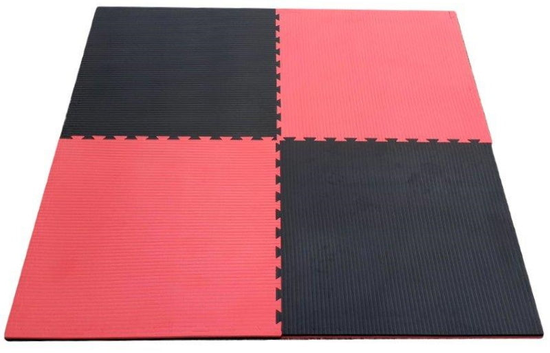 MORGAN 2cm TATAMI JIGSAW INTERLOCKING FLOOR MATS | PREMIUM [Red/Black]