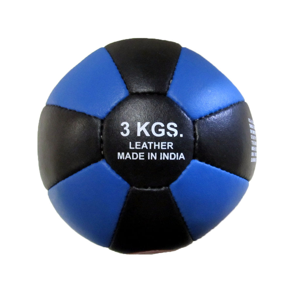 MORGAN LEATHER MEDICINE BALL (3-5-7-9-10kg)[3KG]