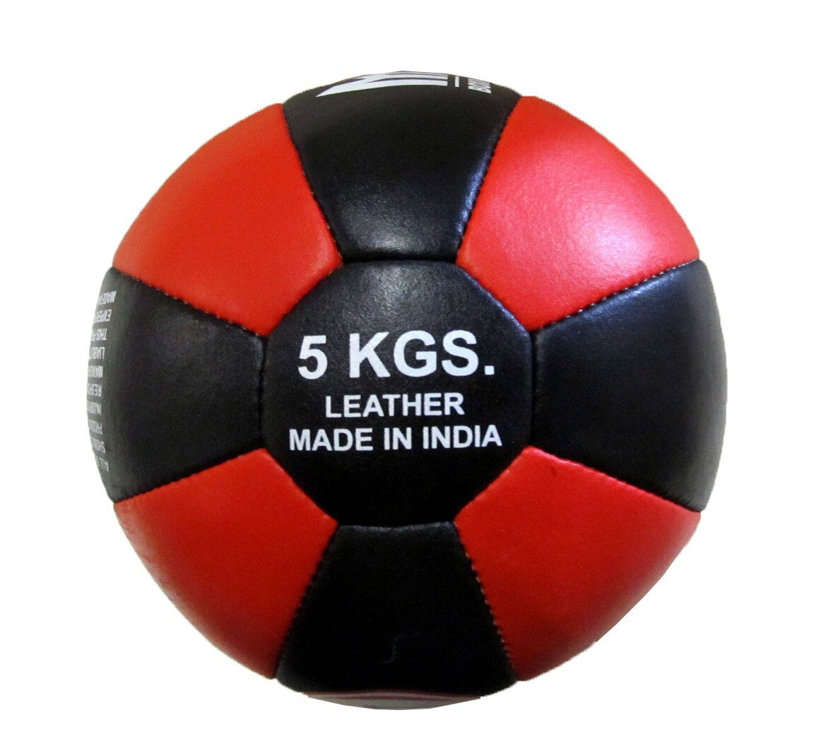 MORGAN LEATHER MEDICINE BALL (3-5-7-9-10kg)[5KG]