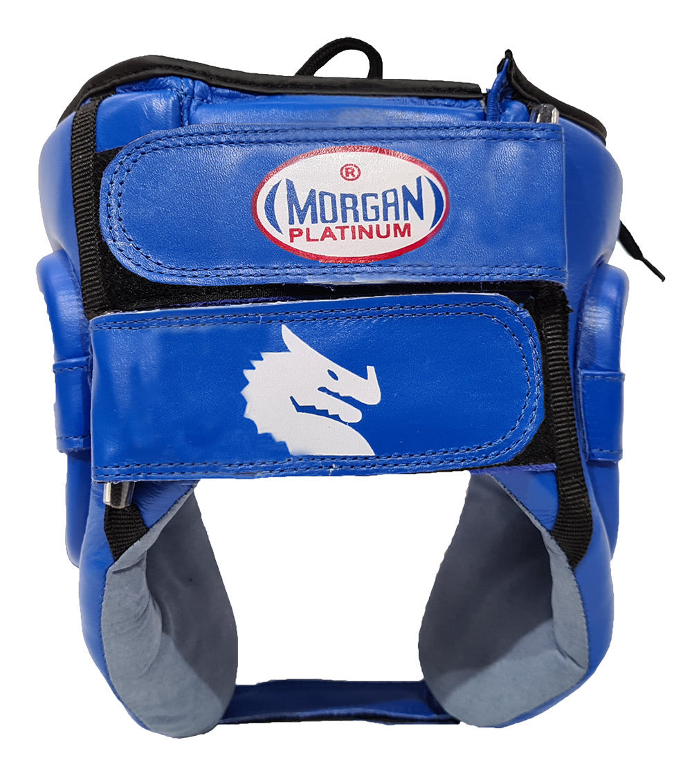 Morgan Platinum Open Face Leather Head Guard