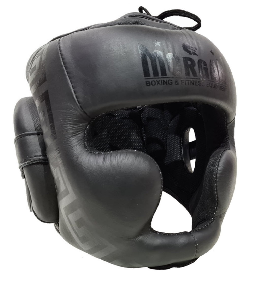 Morgan B2 Bomber Leather Head Guard Medium
