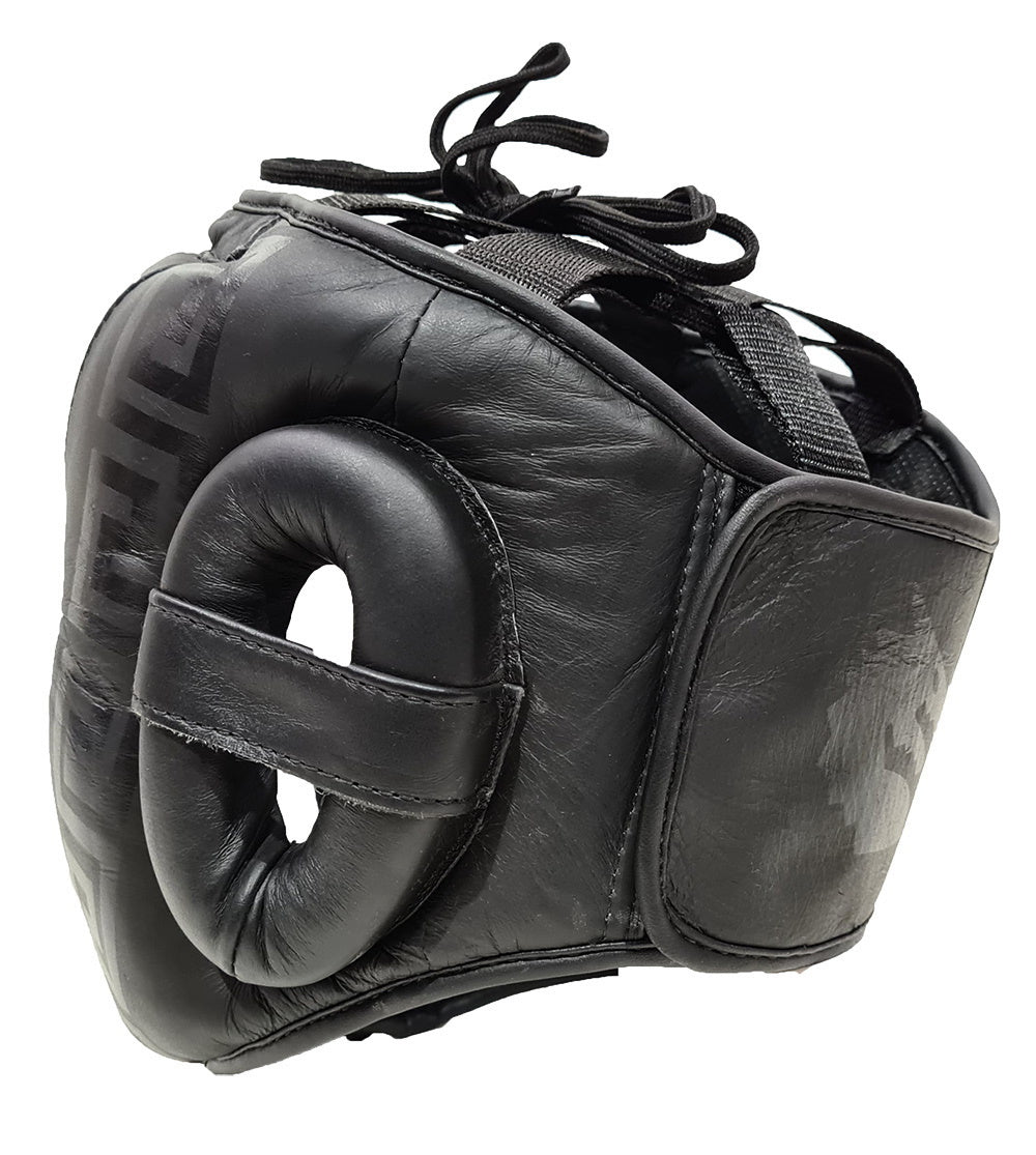 Morgan B2 Bomber Leather Head Guard Medium