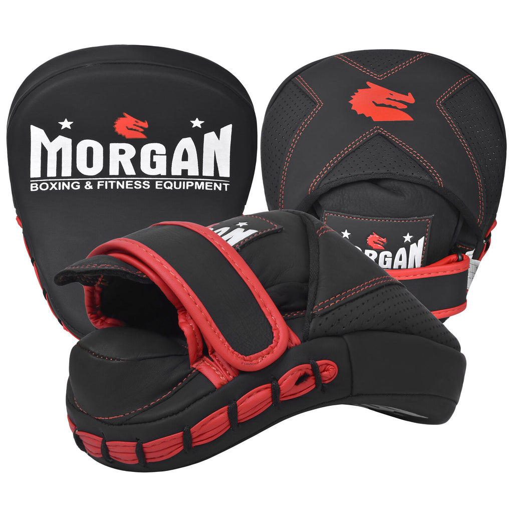 MORGAN V2 MICRO GEL LEATHER CURVED SPEED PADS (PAIR)