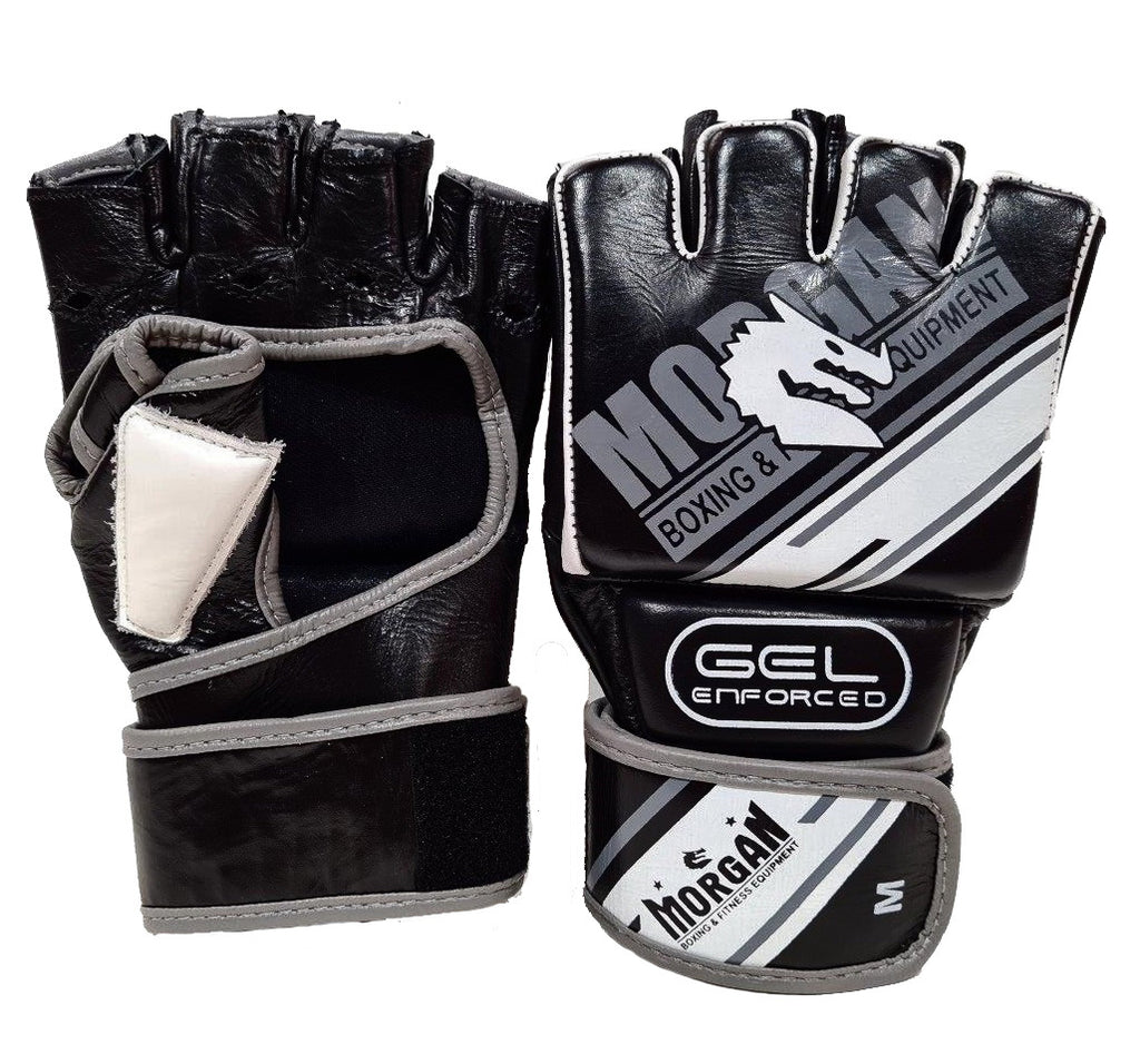 Morgan Sports Aventus Gel Mma Hybrid Leather Bag Gloves