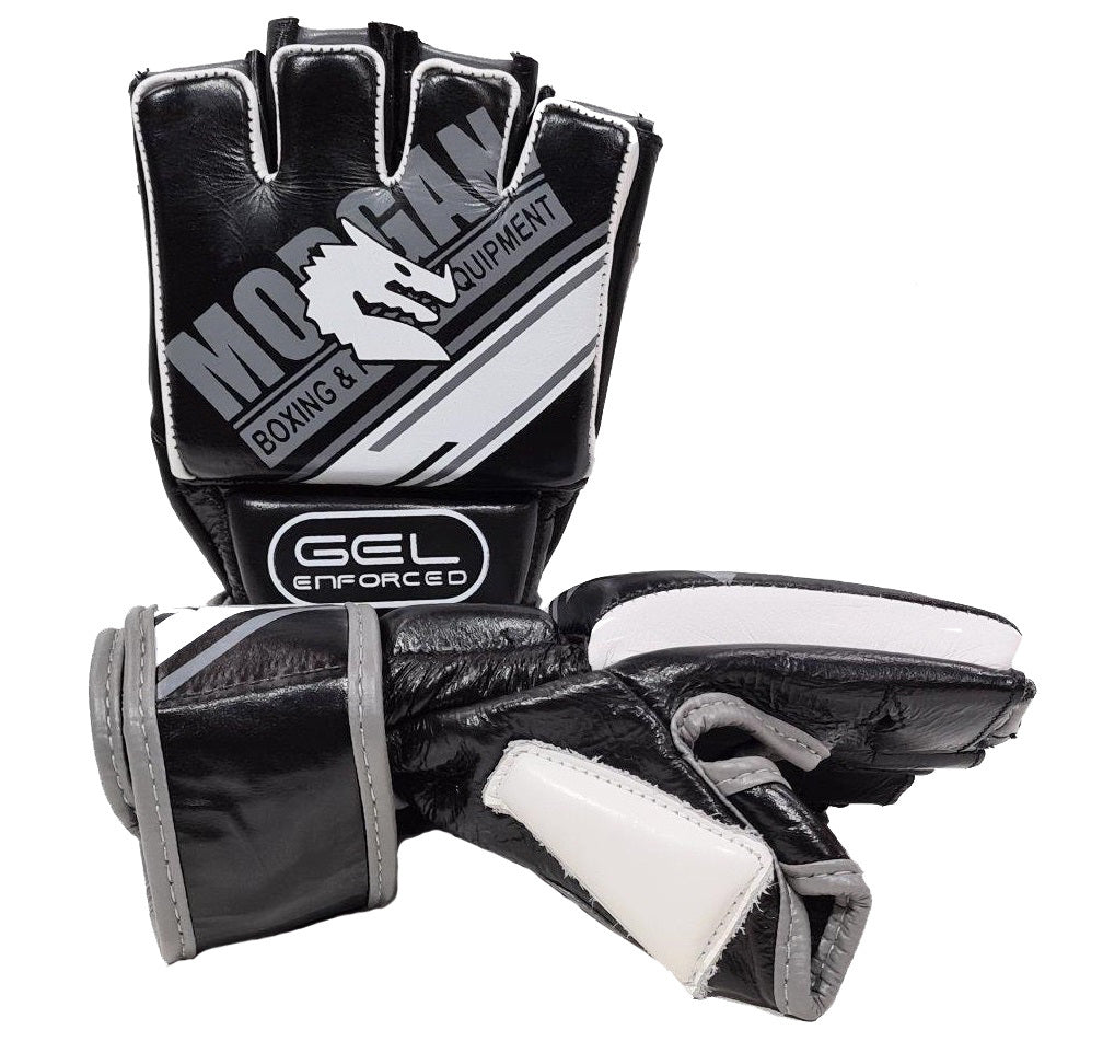 Morgan Sports Aventus Gel Mma Hybrid Leather Bag Gloves Large