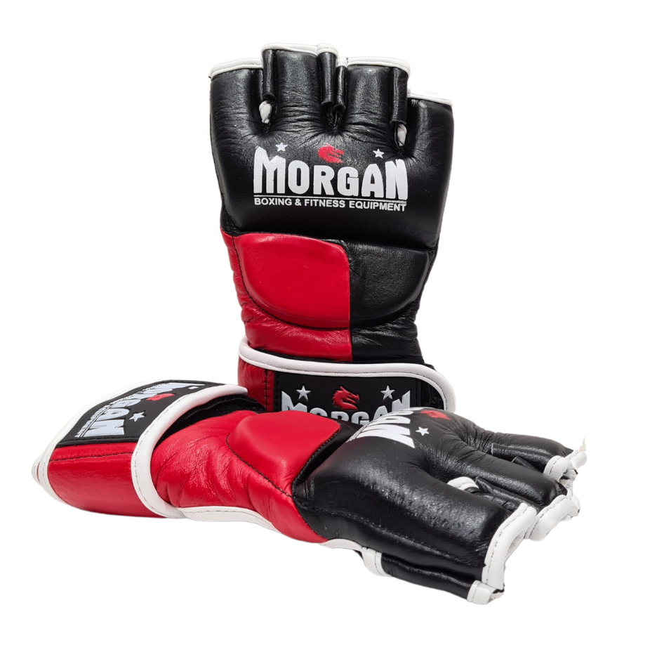 Morgan Sports V2 Platinum Leather Mma Gloves