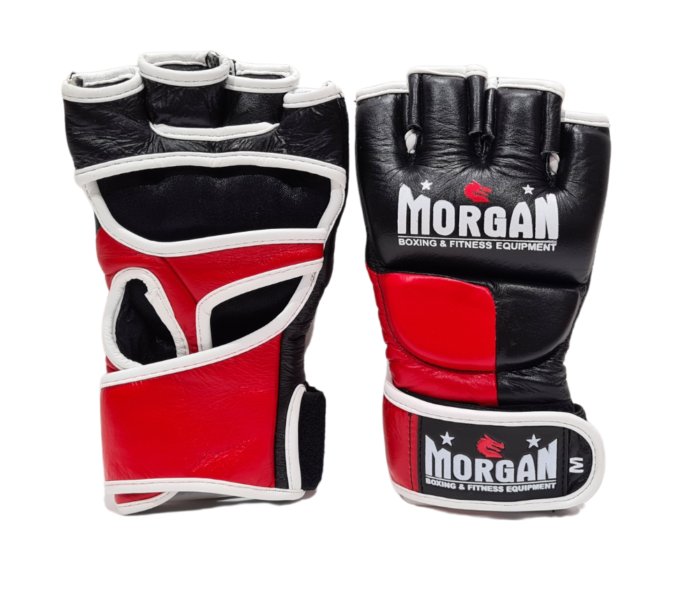 Morgan Sports V2 Platinum Leather Mma Gloves Small