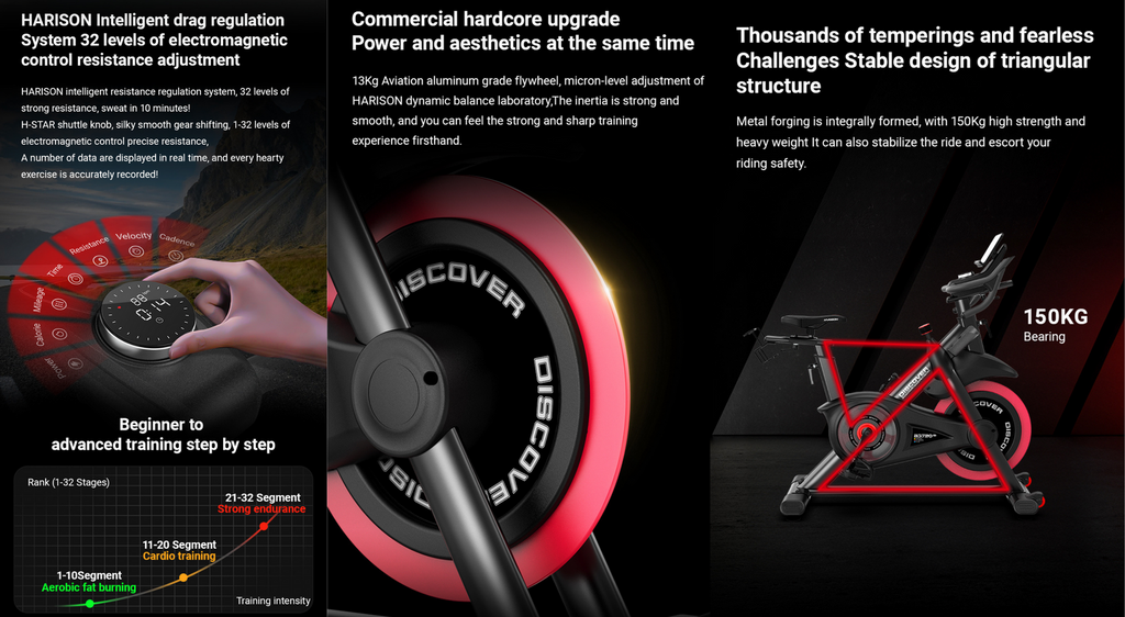 Harison Discover HR-B3720Eco Commercial Exercise Bike