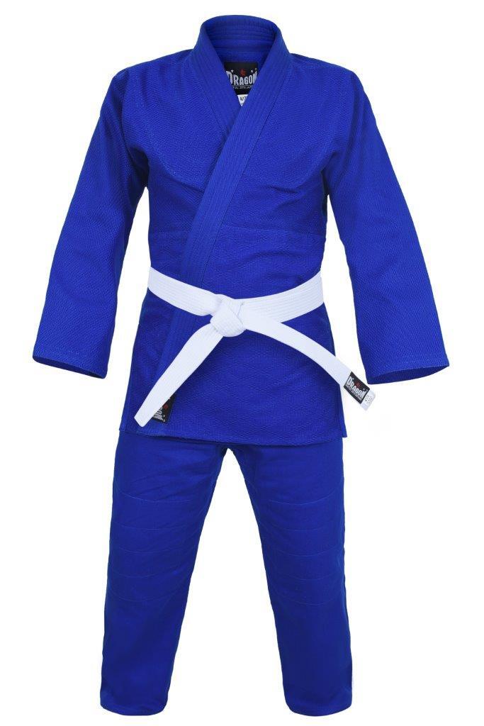DRAGON BLUE 550gsm 1.5 WEAVE JUDO UNIFORM
