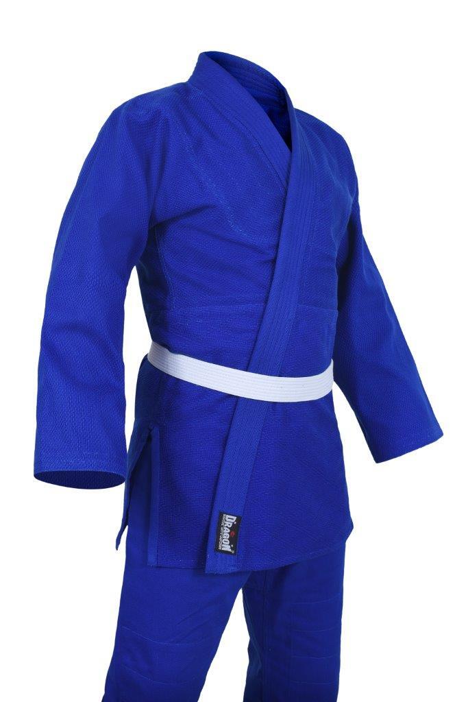 DRAGON BLUE 550gsm 1.5 WEAVE JUDO UNIFORM