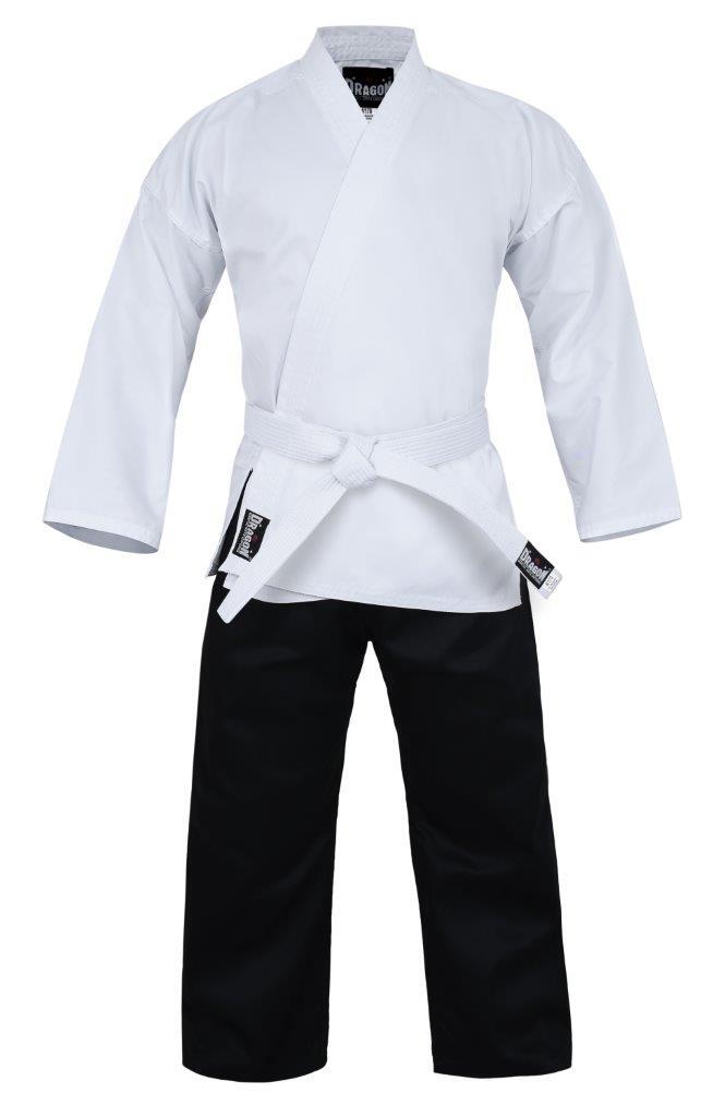 DRAGON 8oz SALT & PEPPER KARATE UNIFORM [00000]