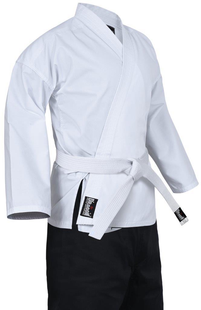 DRAGON 8oz SALT & PEPPER KARATE UNIFORM