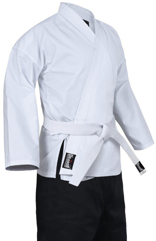 DRAGON 8oz SALT & PEPPER KARATE UNIFORM