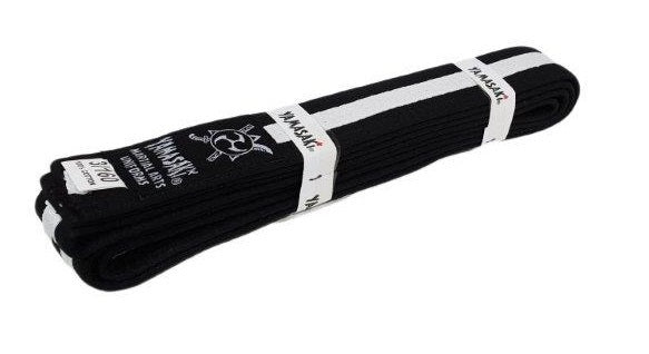 YAMASAKI MARTIAL ARTS BELTS (WITH WHITE STRIPE)