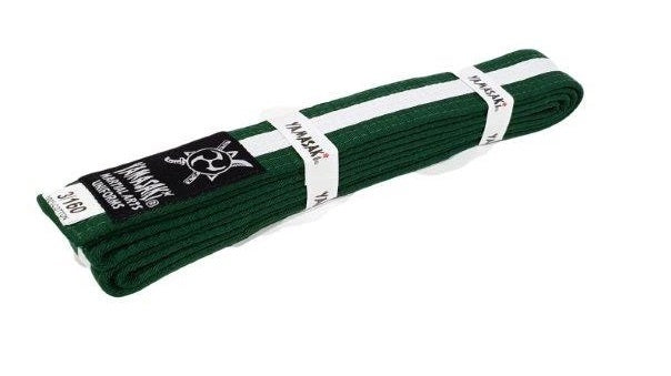 YAMASAKI MARTIAL ARTS BELTS (WITH WHITE STRIPE)
