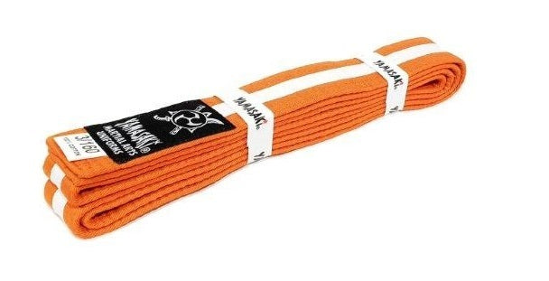 YAMASAKI MARTIAL ARTS BELTS (WITH WHITE STRIPE)