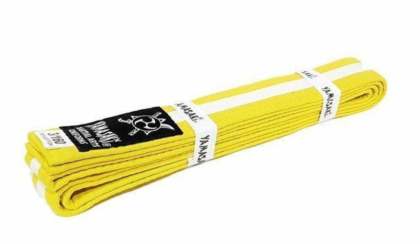 YAMASAKI MARTIAL ARTS BELTS (WITH WHITE STRIPE)
