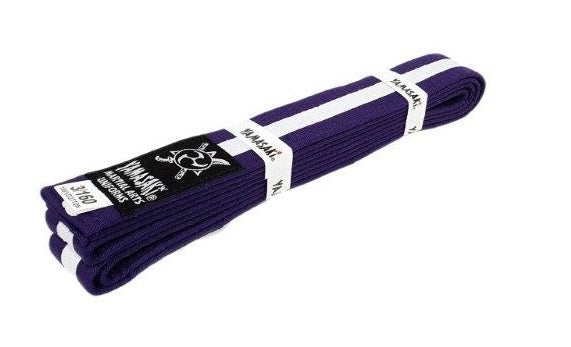 YAMASAKI MARTIAL ARTS BELTS (WITH WHITE STRIPE)
