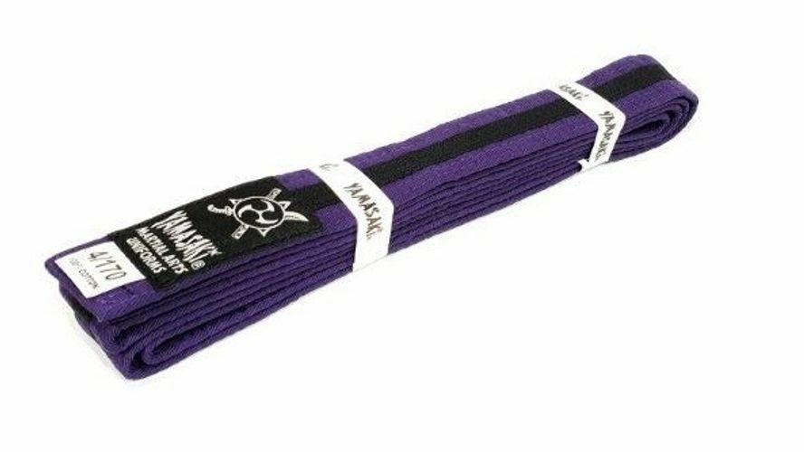 YAMASAKI MARTIAL ARTS BELTS (WITH BLACK STRIPE)