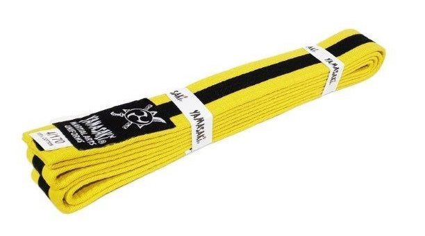 YAMASAKI MARTIAL ARTS BELTS (WITH BLACK STRIPE) [Red/Black 3]