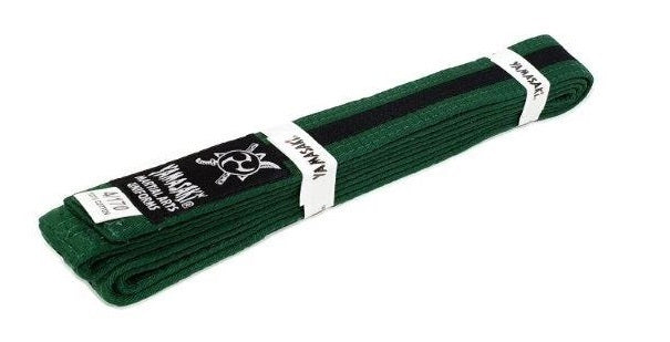 YAMASAKI MARTIAL ARTS BELTS (WITH BLACK STRIPE) [Yellow/Black 3]