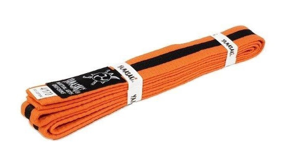 YAMASAKI MARTIAL ARTS BELTS (WITH BLACK STRIPE) [Red/Black 6]