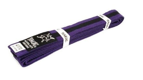 YAMASAKI MARTIAL ARTS BELTS (WITH BLACK STRIPE)
