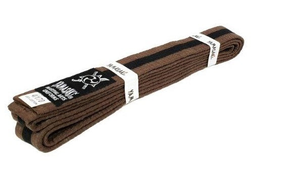 YAMASAKI MARTIAL ARTS BELTS (WITH BLACK STRIPE)
