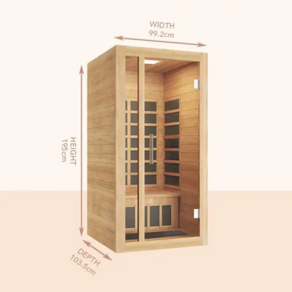 Kiva Rise Far-Infrared Sauna 1 Person