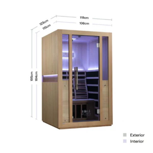 Kiva Radiance Full Spectrum Sauna 2 Person