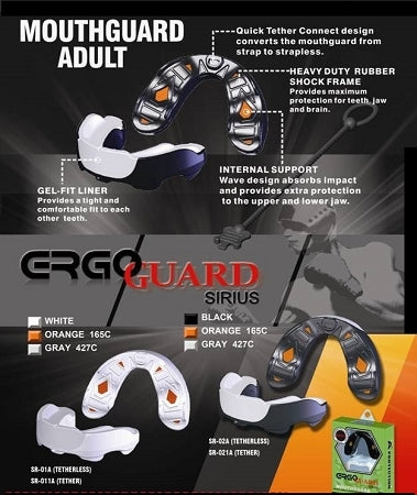 Morgan Sirius 3 Layer Gel Mouth Guards - White