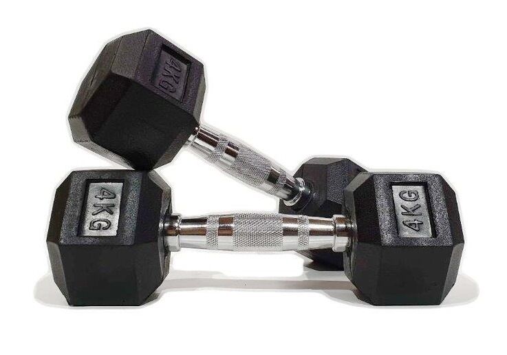 Morgan 585kg Rubber Hex Dumbbell Pack | 1kg–35kg Pairs