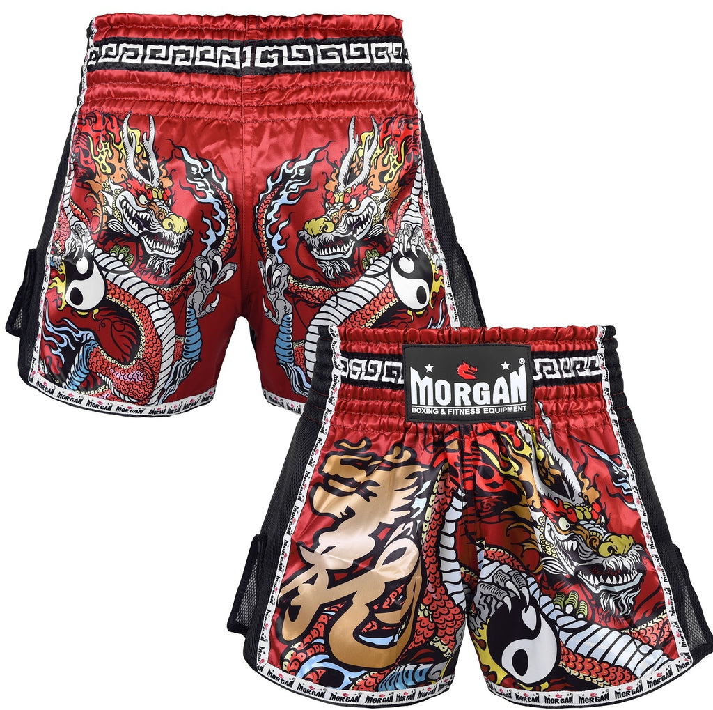 MORGAN RED DRAGON MUAY THAI SHORTS
