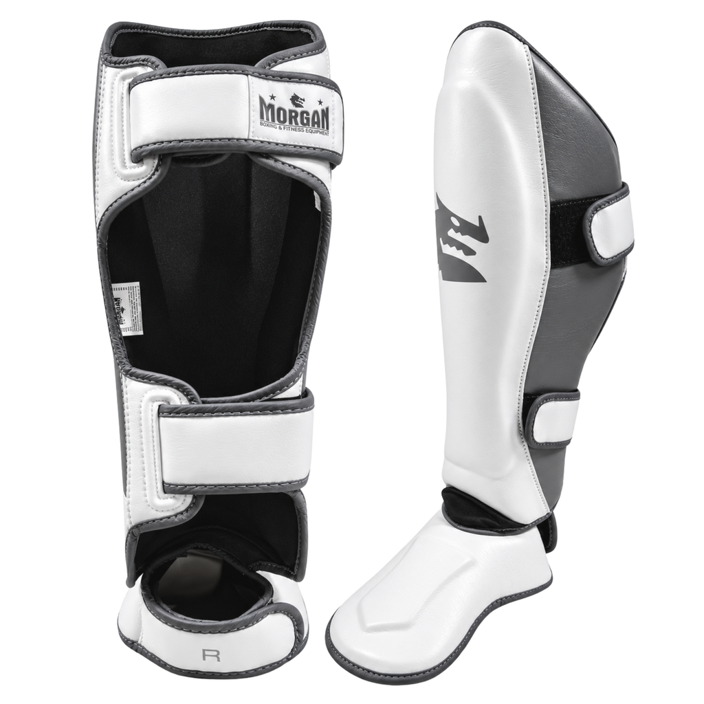 Morgan White Knight Shin & Instep Protectors