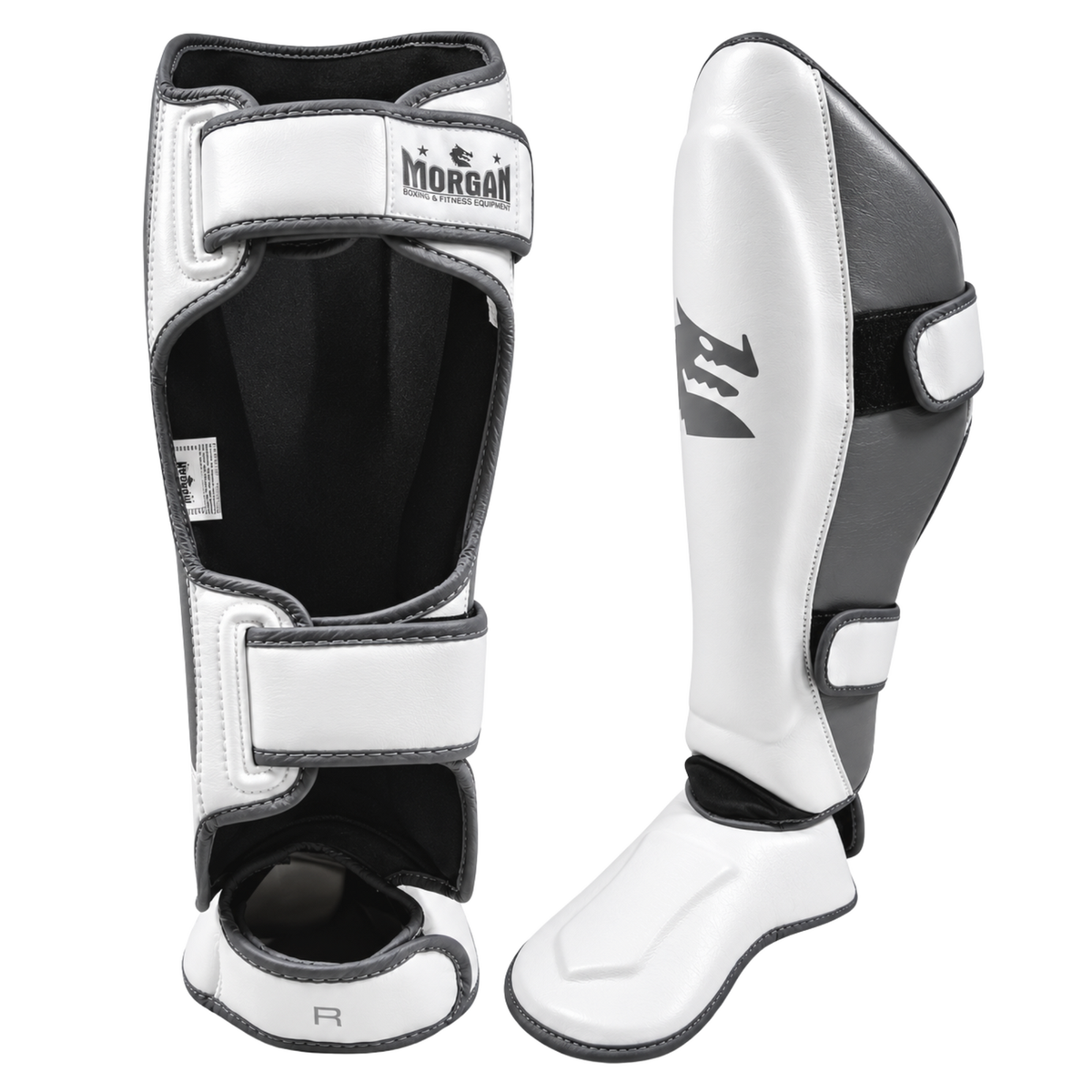 Morgan White Knight Shin & Instep Protectors Small