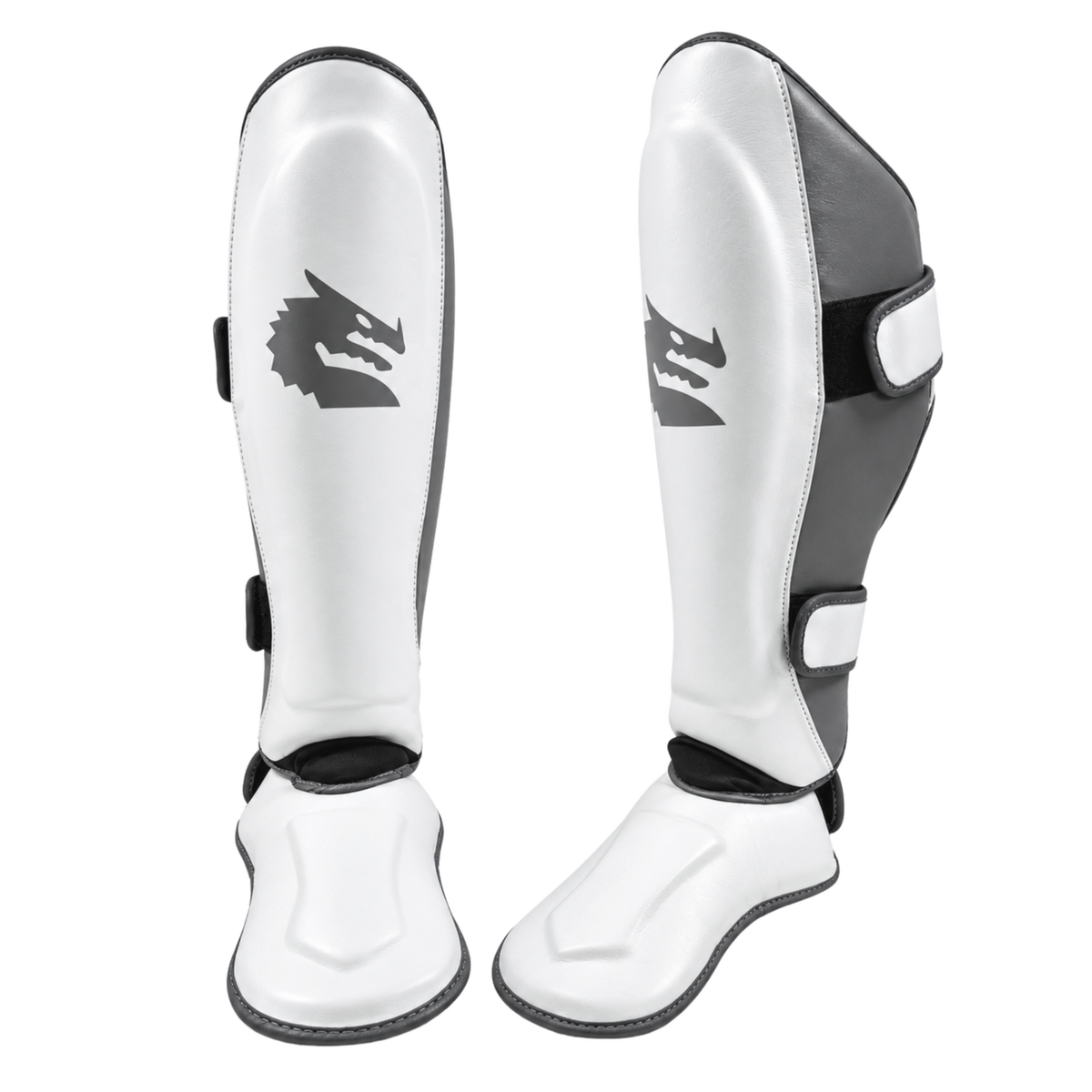 Morgan White Knight Shin & Instep Protectors Large